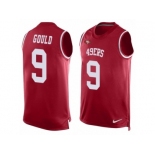 Men's Nike San Francisco 49ers #9 Robbie Gould Limited Red Player Name & Number Tank Top NFL Jersey