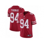 Men's Nike San Francisco 49ers #94 Solomon Thomas Vapor Untouchable Limited Red Team Color NFL Jersey