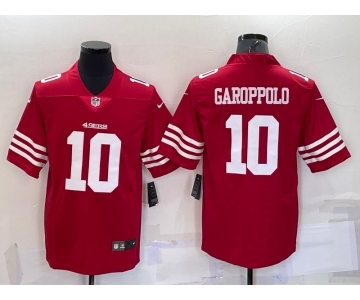 Men's San Francisco 49ers #10 Jimmy Garoppolo 2022 New Red Vapor Untouchable Limited Stitched Jersey