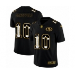 Men's San Francisco 49ers #10 Jimmy Garoppolo Black Jesus Faith Limited Football Jersey