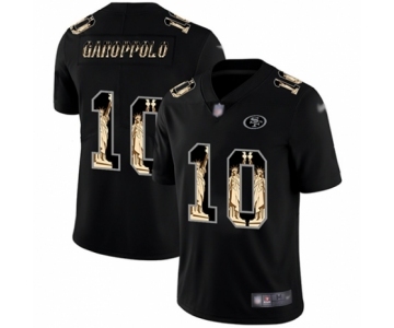 Men's San Francisco 49ers #10 Jimmy Garoppolo Limited Black Statue of Liberty Football Jersey