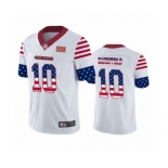 Men's San Francisco 49ers #10 Jimmy Garoppolo White Independence Day Limited Football Jersey