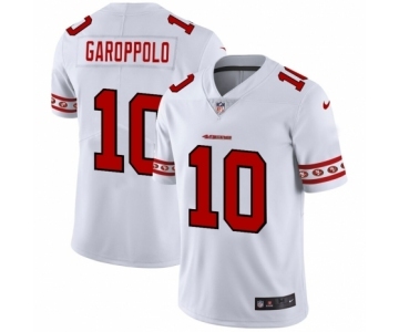 Men's San Francisco 49ers #10 Jimmy Garoppolo White Team Logo Cool Edition Jersey