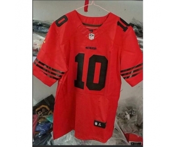 Men's San Francisco 49ers #10 Jimmy Garoppolo red black Jersey