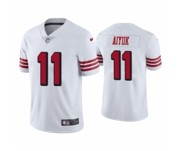 Men's San Francisco 49ers #11 Brandon Aiyuk Limited White Rush Vapor Untouchable Football Jersey