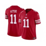 Men's San Francisco 49ers #11 Brandon Aiyuk Red 2023 F.U.S.E. Vapor Limited Football Stitched Jersey