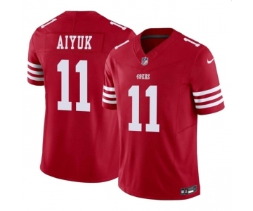 Men's San Francisco 49ers #11 Brandon Aiyuk Red 2023 F.U.S.E. Vapor Limited Football Stitched Jersey