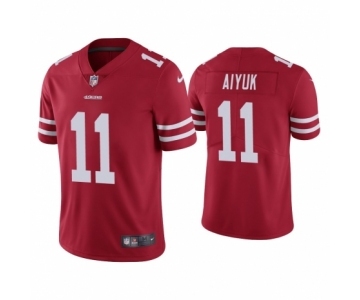 Men's San Francisco 49ers #11 Brandon Aiyuk Red Team Color Vapor Untouchable Limited Player Football Jersey