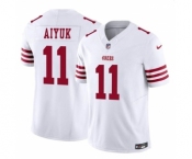 Men's San Francisco 49ers #11 Brandon Aiyuk White 2023 F.U.S.E. Vapor Limited Football Stitched Jersey