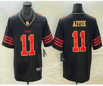 Men's San Francisco 49ers #11 Brandon Aiyuk White Gold Fashion Vapor Limited Stitched Jersey