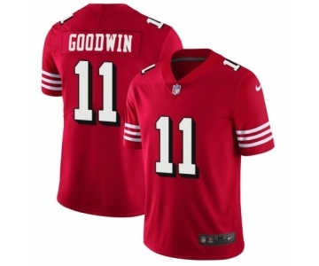 Men's San Francisco 49ers #11 Marquise Goodwin Limited Red Rush Vapor Untouchable Football Jerseys