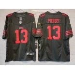 Men's San Francisco 49ers #13 Brock Purdy Black 2023 F.U.S.E. Vapor Untouchable Limited Stitched Football Jersey