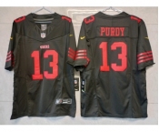 Men's San Francisco 49ers #13 Brock Purdy Black 2023 F.U.S.E. Vapor Untouchable Limited Stitched Football Jersey