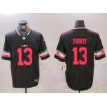 Men's San Francisco 49ers #13 Brock Purdy Black F.U.S.E. Mexico Vapor Limited Stitched Football Jersey