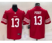 Men's San Francisco 49ers #13 Brock Purdy  Red Vapor Untouchable Stitched Football Jersey