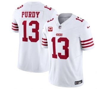 Men's San Francisco 49ers #13 Brock Purdy White 2023 F.U.S.E. With 1-Star C Patch Vapor Untouchable Limited Football Stitched Jersey