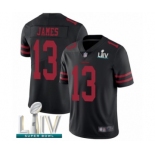 Men's San Francisco 49ers #13 Richie James Black Alternate Vapor Untouchable Limited Player Super Bowl LIV Bound Football Jersey