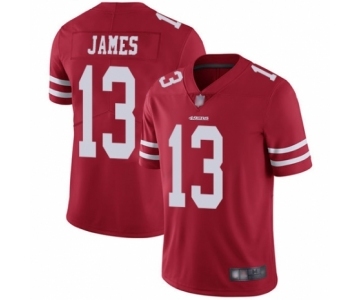 Men's San Francisco 49ers #13 Richie James Red Team Color Vapor Untouchable Limited Player Football Jersey