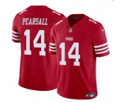 Men's San Francisco 49ers #14 Ricky Pearsall Red 2024 Draft F.U.S.E. Vapor Untouchable Limited Football Stitched Jersey