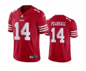 Men's San Francisco 49ers #14 Ricky Pearsall Red 2024 Draft Vapor Untouchable Limited Football Stitched Jersey