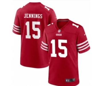 Men's San Francisco 49ers #15 Jauan Jennings 2022 New Red Vapor Untouchable Limited Stitched Jersey