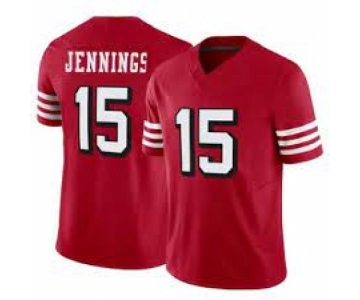 Men's San Francisco 49ers #15 Jauan Jennings New Red Vapor Untouchable Limited Stitched Football Jersey