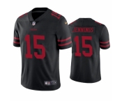 Mens San Francisco 49ers #15 Jauan Jennings Nike Black Alternate Vapor Limited Player Jersey