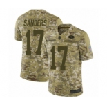 Men's San Francisco 49ers #17 Emmanuel Sanders Limited Camo 2018 Salute to Service Football Jersey