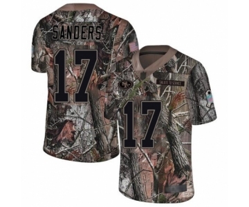 Men's San Francisco 49ers #17 Emmanuel Sanders Limited Camo Rush Realtree Football Jersey