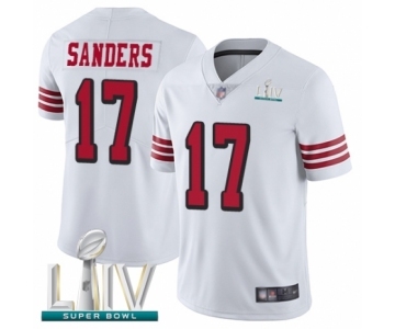 Men's San Francisco 49ers #17 Emmanuel Sanders Limited White Rush Vapor Untouchable Super Bowl LIV Bound Football Jersey