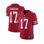 Men's San Francisco 49ers #17 Emmanuel Sanders Red Team Color Vapor Untouchable Limited Player Football Jersey