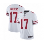 Men's San Francisco 49ers #17 Emmanuel Sanders White Vapor Untouchable Limited Player Football Jersey