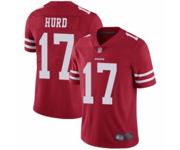 Men's San Francisco 49ers #17 Jalen Hurd Red Team Color Vapor Untouchable Limited Player Football Jersey