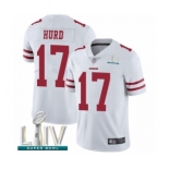 Men's San Francisco 49ers #17 Jalen Hurd White Vapor Untouchable Limited Player Super Bowl LIV Bound Football Jersey