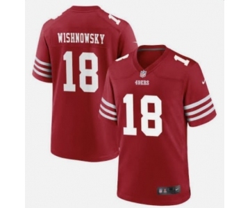 Men's San Francisco 49ers #18 Mitch Wishnowsky 2022 Red Vapor Untouchable Stitched Football Jersey