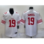 Men's San Francisco 49ers #19 Deebo Samuel 2022 New White Vapor Untouchable Limited Stitched Jersey