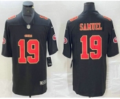 Men's San Francisco 49ers #19 Deebo Samuel Black Red Fashion Vapor Limited Stitched Jersey