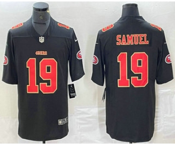 Men's San Francisco 49ers #19 Deebo Samuel Black Red Fashion Vapor Limited Stitched Jersey