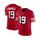 Men's San Francisco 49ers #19 Deebo Samuel New Red 2023 F.U.S.E. Vapor Untouchable Limited Stitched Football Jersey