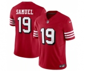 Men's San Francisco 49ers #19 Deebo Samuel New Red 2023 F.U.S.E. Vapor Untouchable Limited Stitched Football Jersey