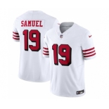 Men's San Francisco 49ers #19 Deebo Samuel New White 2023 F.U.S.E. Vapor Untouchable Limited Stitched Football Jersey