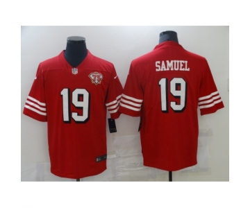 Men's San Francisco 49ers #19 Deebo Samuel Nike Scarlet 75th Anniversary Alternate Vapor Limited Jersey