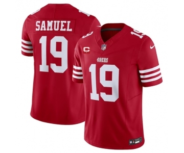 Men's San Francisco 49ers #19 Deebo Samuel Red 2023 F.U.S.E. With 1-Star C Patch Vapor Untouchable Limited Football Stitched Jersey