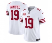 Men's San Francisco 49ers #19 Deebo Samuel White 2023 F.U.S.E. With 1-Star C Patch Vapor Untouchable Limited Football Stitched Jersey