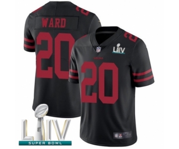 Men's San Francisco 49ers #20 Jimmie Ward Black Alternate Vapor Untouchable Limited Player Super Bowl LIV Bound Football Jersey