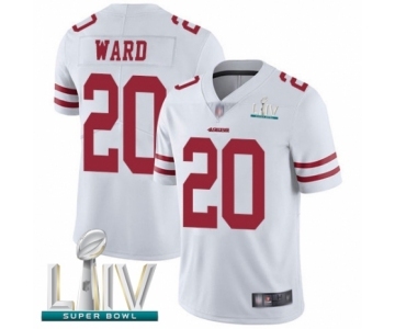 Men's San Francisco 49ers #20 Jimmie Ward White Vapor Untouchable Limited Player Super Bowl LIV Bound Football Jersey