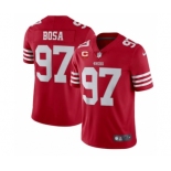 Men's San Francisco 49ers 2022 #97 Nike Bosa Red Scarlet With 1-star C Patch Vapor Untouchable Limited Stitched Football Jersey