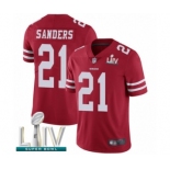 Men's San Francisco 49ers #21 Deion Sanders Red Team Color Vapor Untouchable Limited Player Super Bowl LIV Bound Football Jersey