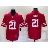 Men's San Francisco 49ers #21 Frank Gore Red 2021 Vapor Untouchable Stitched NFL Nike Limited Jersey