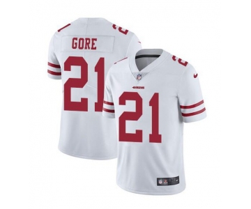 Men's San Francisco 49ers #21 Frank Gore White Vapor Untouchable Limited Stitched Jersey